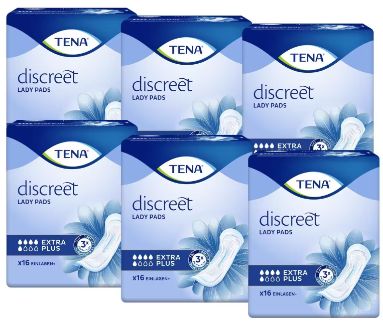 TENA Lady discreet Extra Plus 6 x 16 pièces