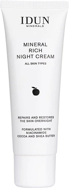 Crème de nuit riche en minéraux IDUN Face Care, 50 ml