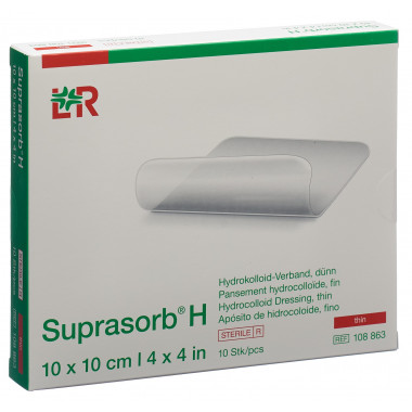 Suprasorb H mince 10x10cm 10 pièces