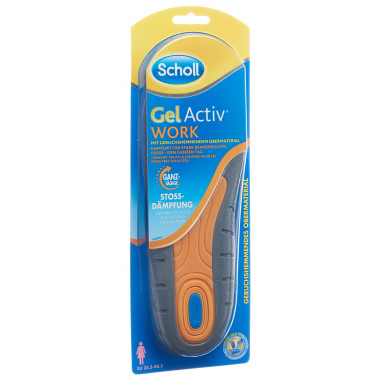 Semelle intérieure Scholl GelActiv 35.5-40.5 Work Women 1 paire Semelle intérieure Scholl GelActiv 35.5-40.5 Work Women 1 paire
