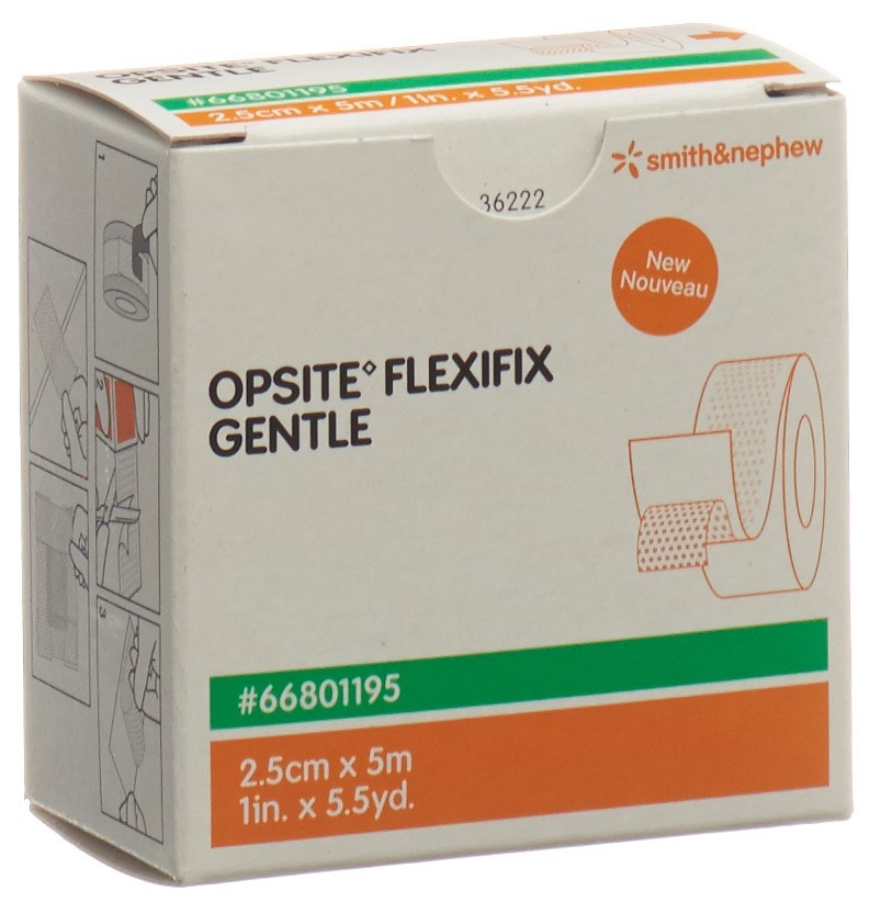 Pansement film OPSITE FLEXIFIX GENTLE 2.5cmx5m