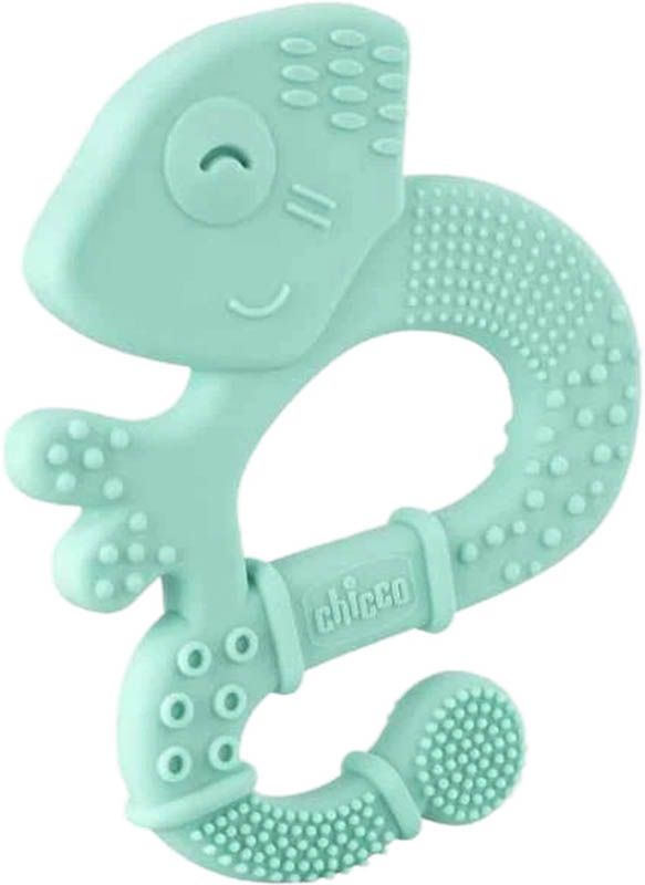 chicco Anneau de dentition avec poils doux EIDECHSE BLUE 2m+