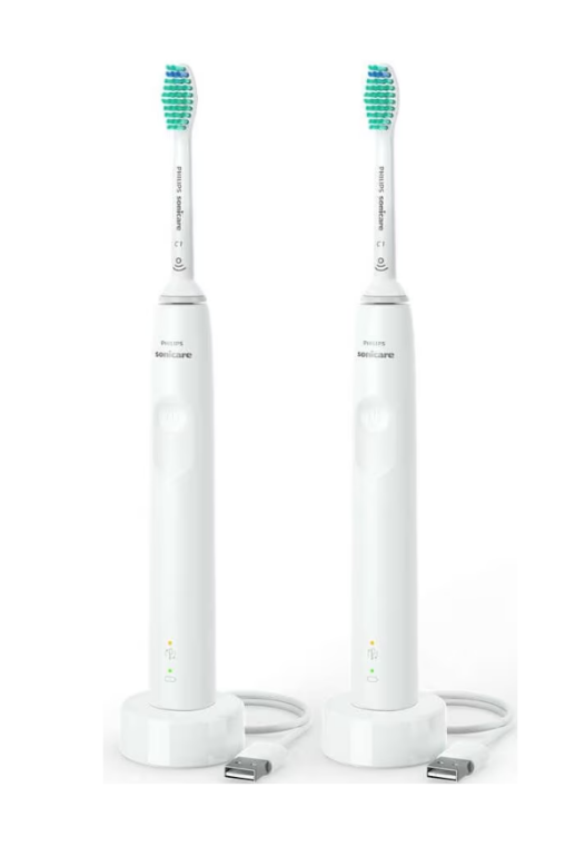 Philips Sonicare 3100 Pack double blanc Philips Sonicare 3100 Pack double blanc