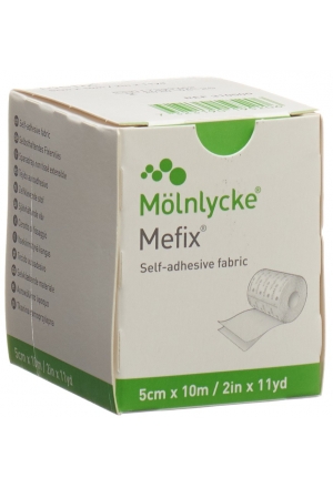 Non-tissé de fixation Mefix, rouleau de 5 cm x 10 m