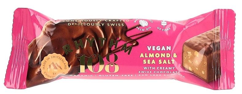 RHYTHM108 Sweet N Salty Almond Choco Bar 15 x 33g