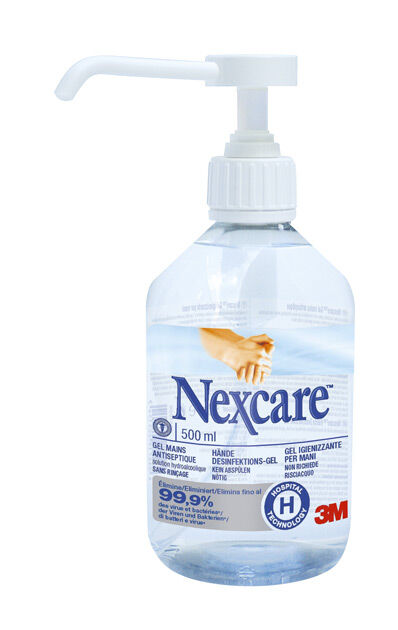 Gel désinfectant pour les mains 3M Nexcare 500ml Gel désinfectant pour les mains 3M Nexcare 500ml