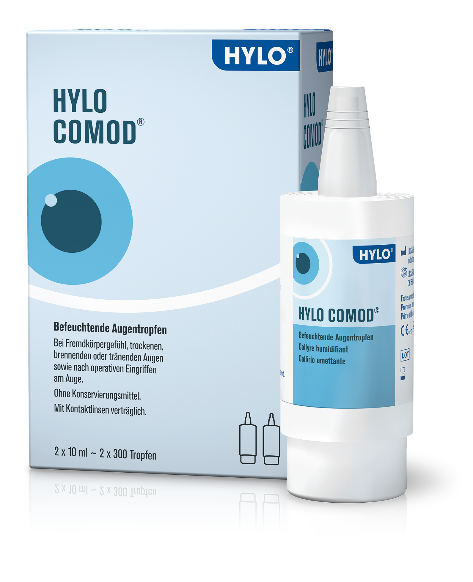 HYLO COMOD Gtt Opht 2 x 10ml HYLO COMOD Gtt Opht 2 x 10ml