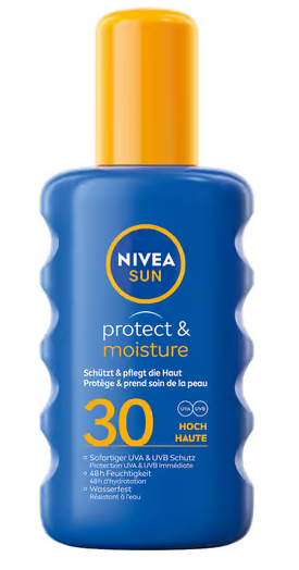 Nivea Sun Protect & Moisture Spray solaire traitant SPF 30 200ml Nivea Sun Protect & Moisture Spray solaire traitant SPF 30 200ml