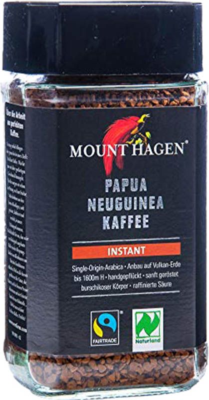 MOUNT HAGEN Café instantané Bio Fairtrade 100g