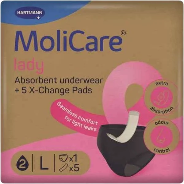 MoliCare Absorbent Underwear Lady L + 5 tampons