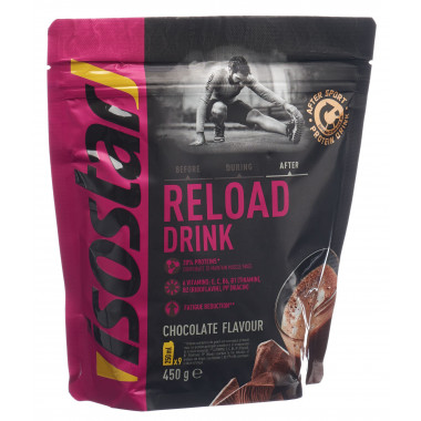 Isostar Reload Drink Plv chocolat Btl 450g Isostar Reload Drink Plv chocolat Btl 450g