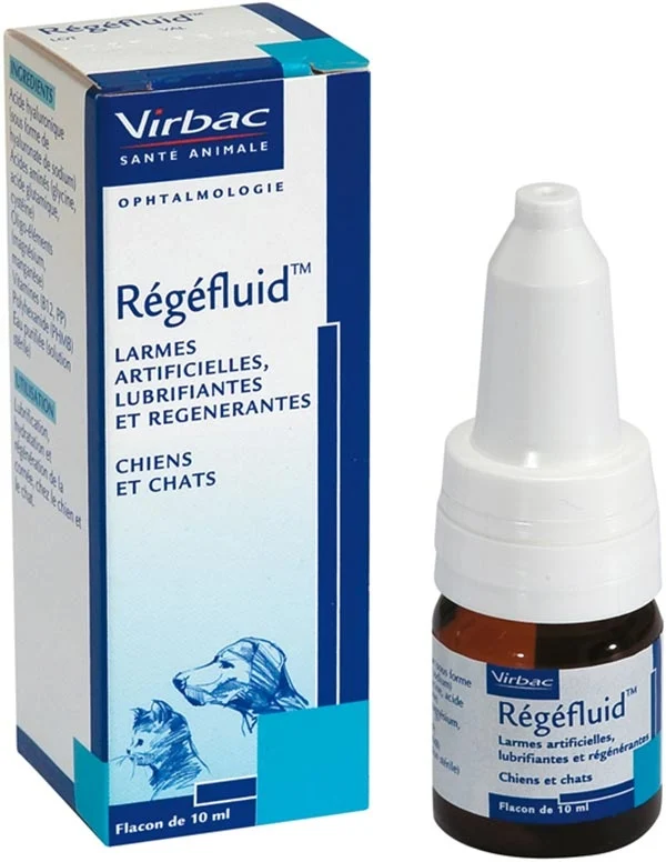 REGEFLUID Solution de substitution lacrymale pour chiens et chats 10 ml