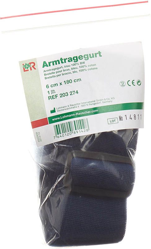 TOBLER Sangle de bras 6cmx170cm bleu