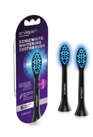 smilepen Têtes de brosse de rechange SonicWhite 6 LED 2 pièces smilepen Têtes de brosse de rechange SonicWhite 6 LED 2 pièces