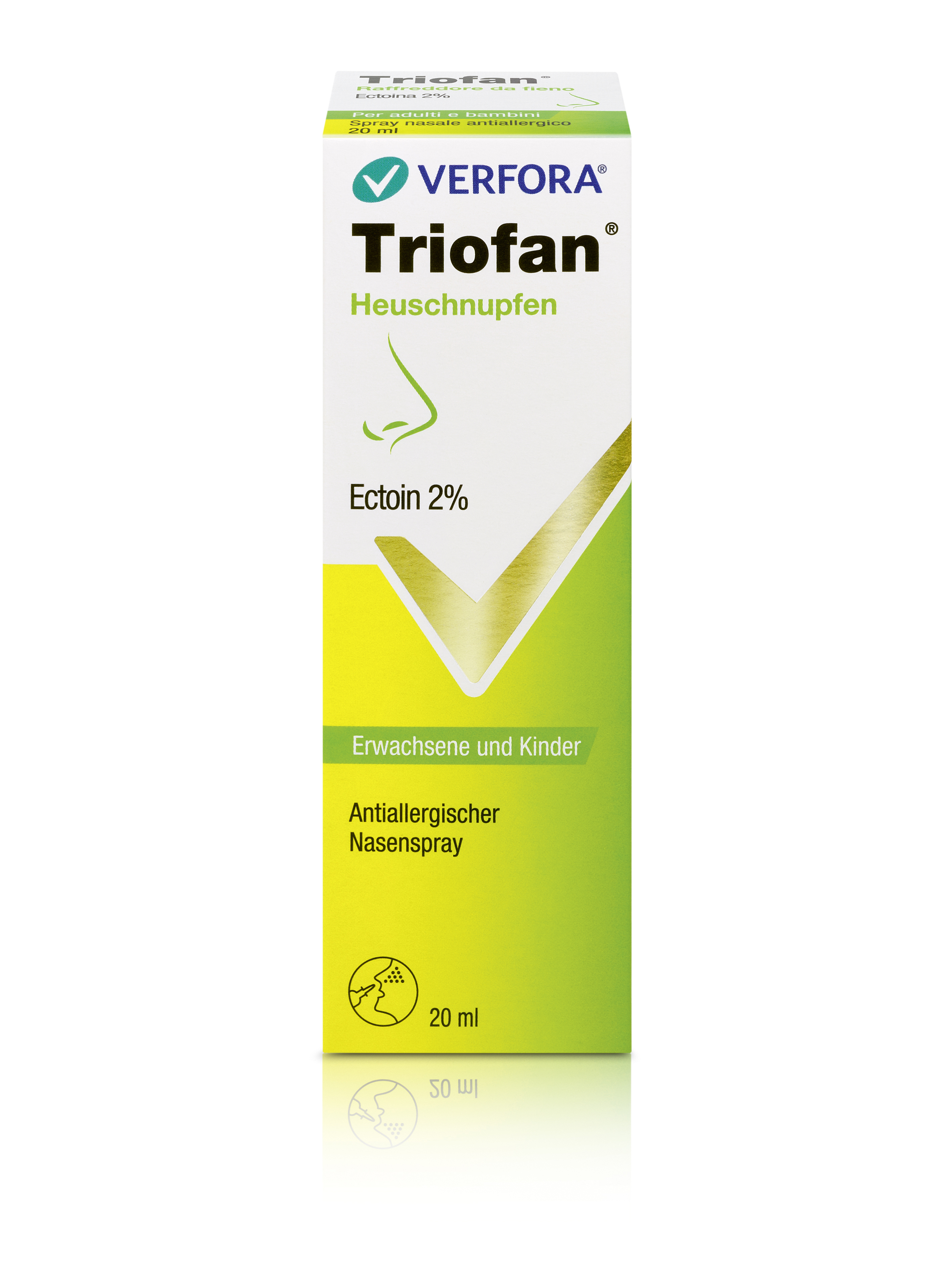 Triofan® spray nasal contre le rhume des foins 20ml Triofan® spray nasal contre le rhume des foins 20ml