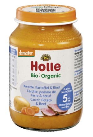Holle Carottes Pommes de terre & Bœuf 190g Holle Carottes Pommes de terre & Bœuf 190g