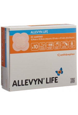 ALLEVYN LIFE pansement mousse Sil 12.9x12.9cm 10 pces