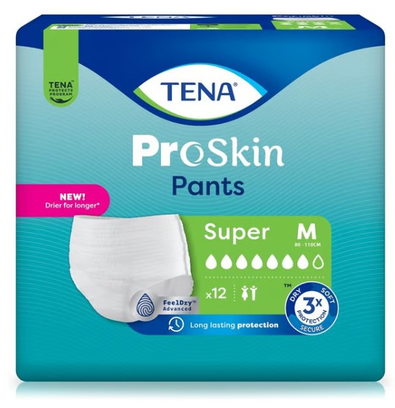 Tena Pants Super M 80-110cm (nouveau) 12 pièces