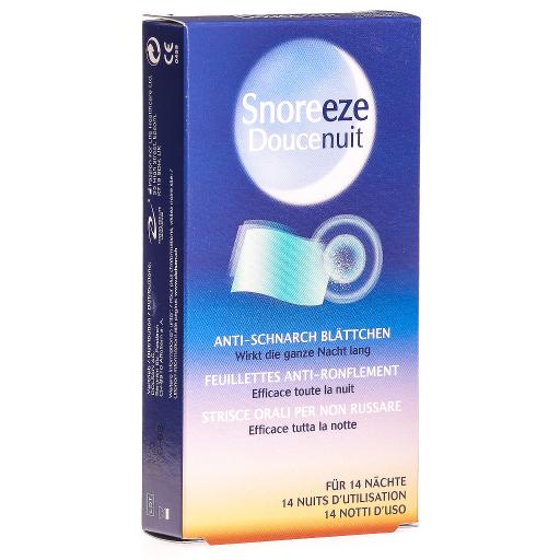 SNOREEZE doucenuit Feuilles anti-ronflement 14 pièces SNOREEZE doucenuit Feuilles anti-ronflement 14 pièces