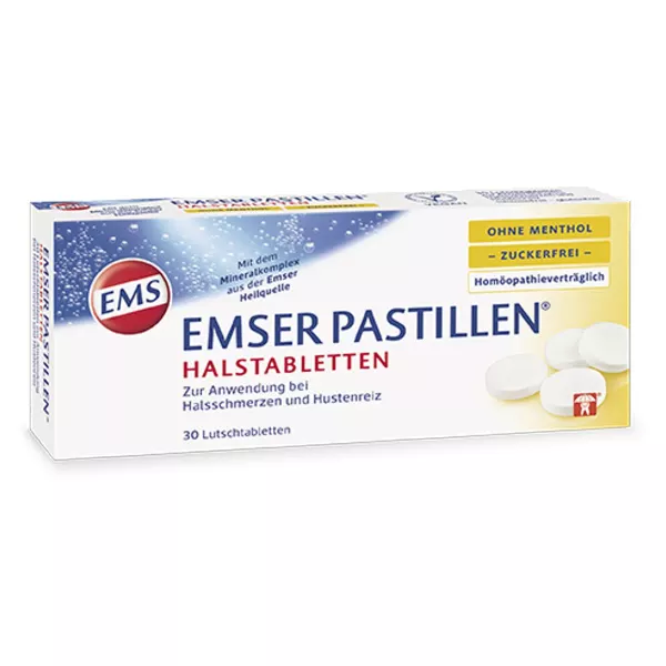 Emser Pastilles sans sucre sans menthol 30 pièces