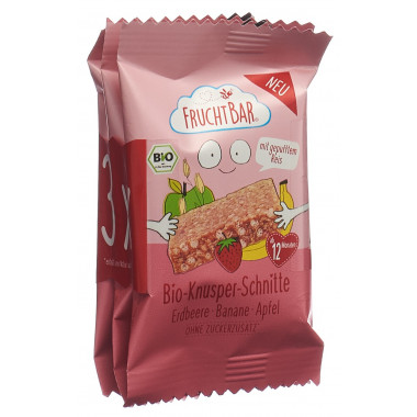 Fruchtbar Croustillant Fraise Bio Banane 3 x 23 g