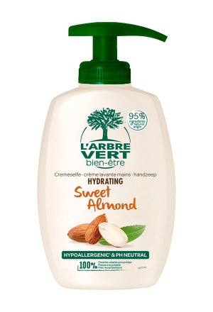L'ARBRE VERT Savon écologique pour les mains à l'amande 300ml