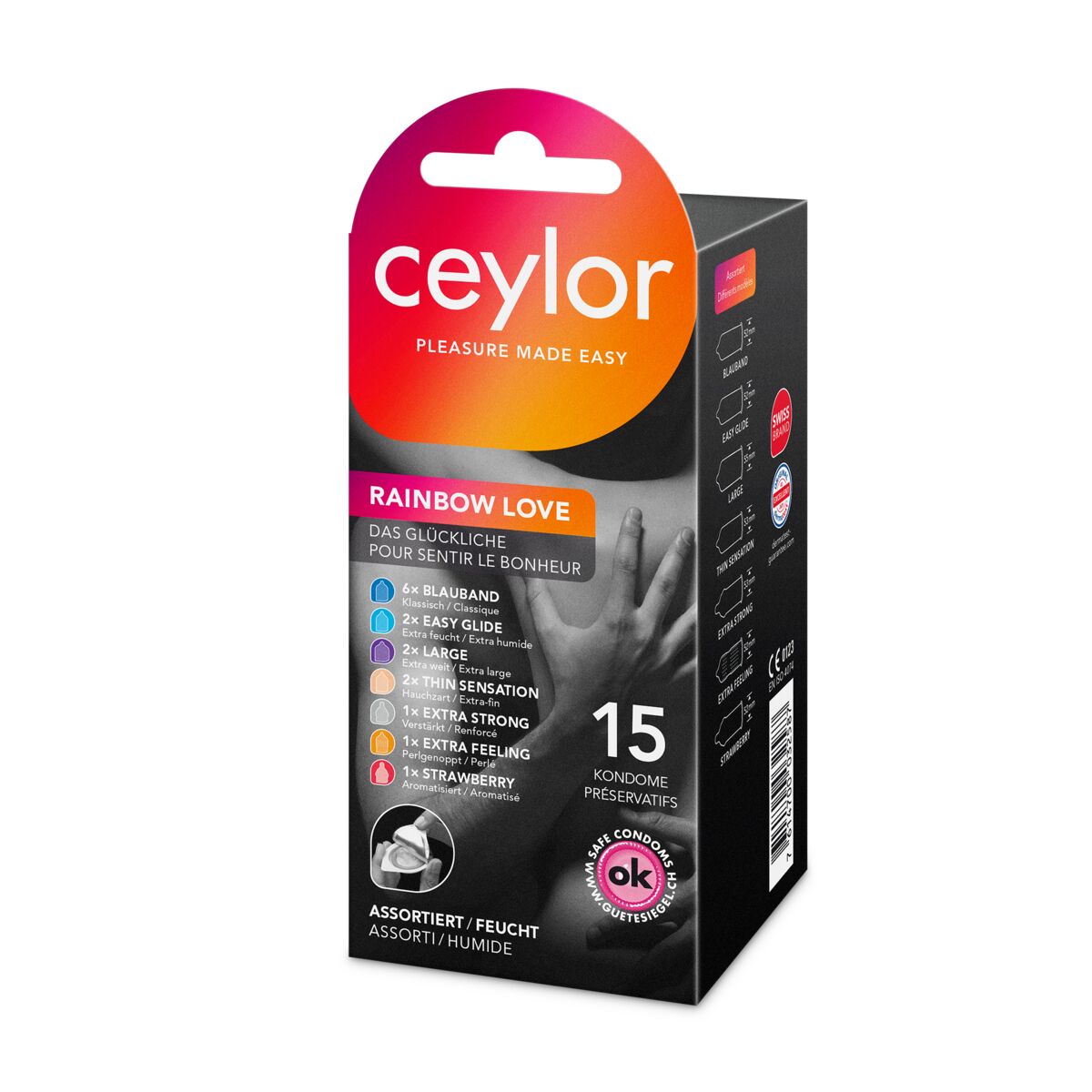 ceylor® Rainbow Love préservatif 15 pièces ceylor® Rainbow Love préservatif 15 pièces