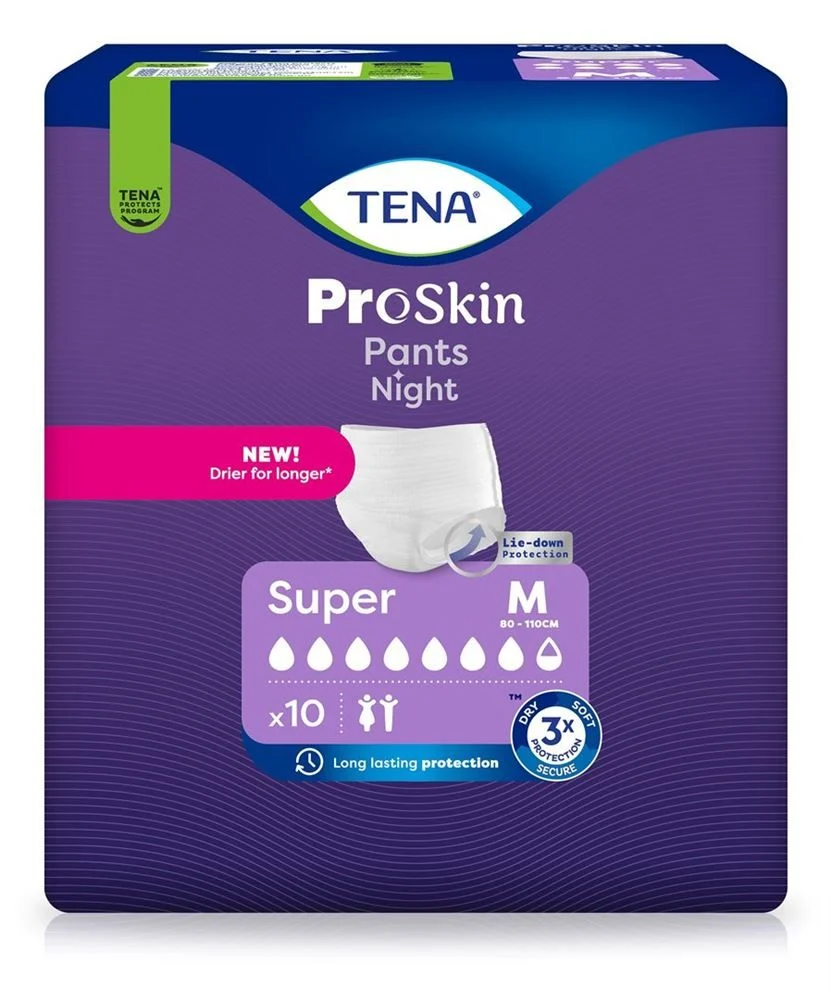 Tena Pants Night Super M 80-110cm 10 pièces
