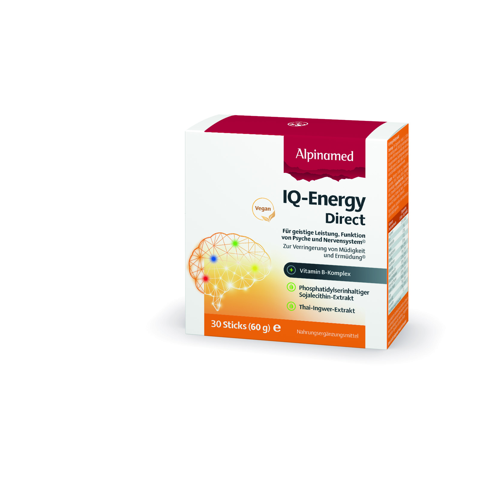 ALPINAMED IQ-Energy Direct 30 bâtonnets de 2 g
