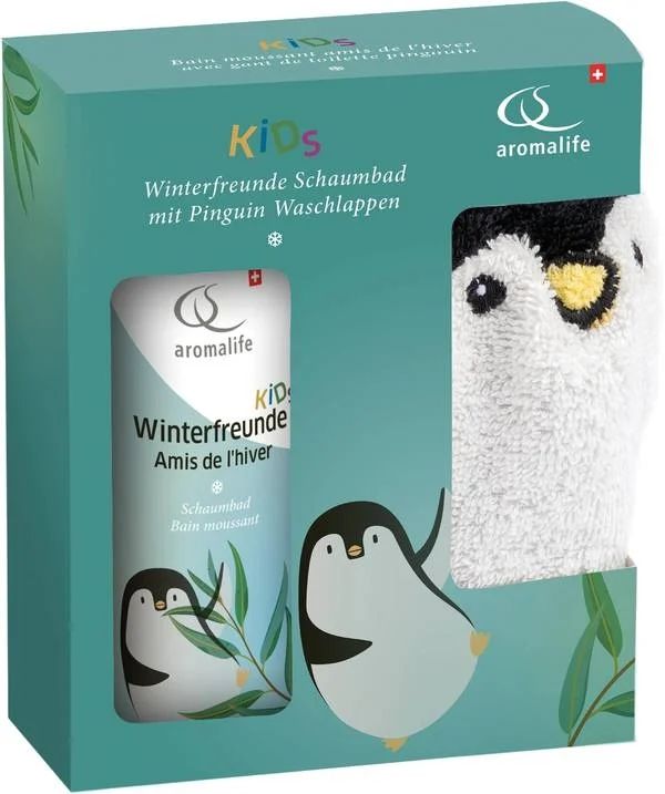 AROMALIFE Kids Set cadeau de bain Amis d'hiver Lavable
