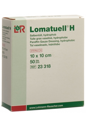 Tulle à pommade Lomatuell H 10x10cm stérile 50 pièces