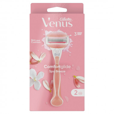 Gillette Venus Comfortglide Rasoir Spa Breeze avec 2 lames Gillette Venus Comfortglide Rasoir Spa Breeze avec 2 lames