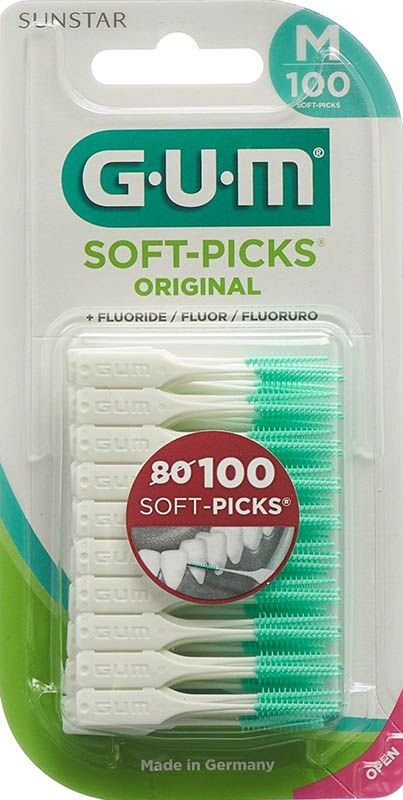 GUM Soft-Picks Original Medium 100 pièces