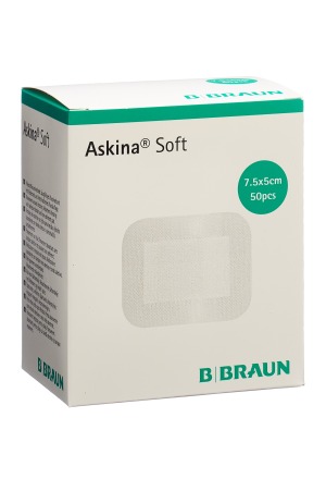 ASKINA Soft pansement rapide non tissé 5x7.5cm même 50 pces