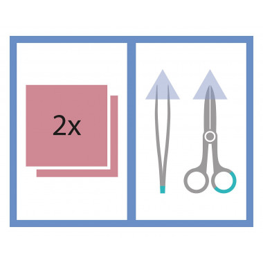 MediSet Ablation de sutures avec ciseaux stérile MediSet Ablation de sutures avec ciseaux stérile