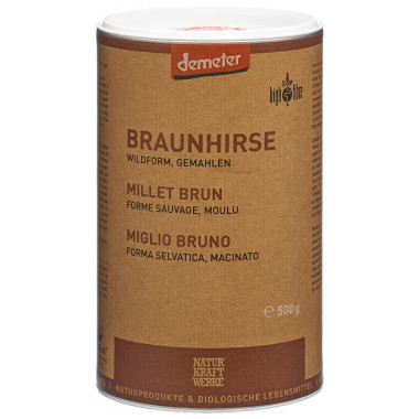 NaturKraftWerke millet brun sauvage moulu Demeter 500g NaturKraftWerke millet brun sauvage moulu Demeter 500g