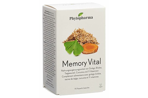 Phytopharma Memory Vital gélules 90 pièces