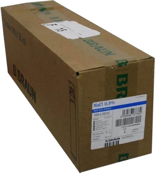 NACL brun 0.9 % 30ml West Ecolav 100 pièces NACL brun 0.9 % 30ml West Ecolav 100 pièces