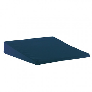 Sundo coussin cunéiforme 370x370x70/20mm bleu housse amovible
