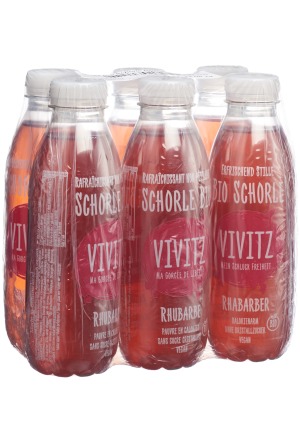 VIVITZ Schorle bio à la rhubarbe 6 x 0.5lt