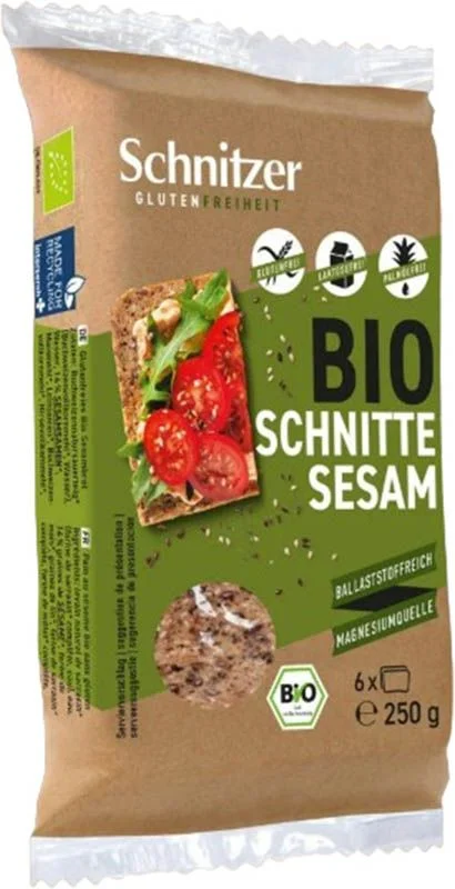 Pain tranché au sésame bio Schnitzer 250g