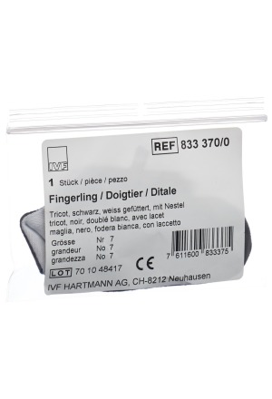 IVF doigtier tricot Gr7 noir