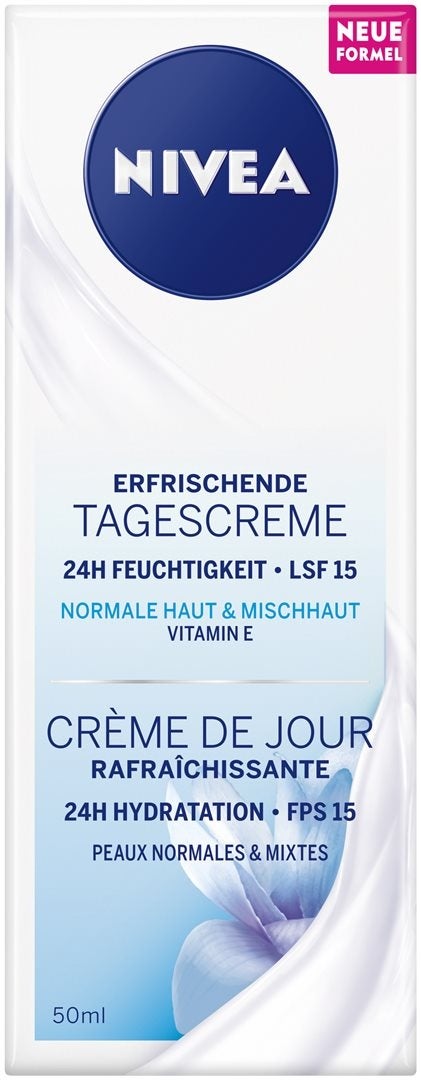 Crème de jour hydratante Nivea pour peaux normales 50ml Crème de jour hydratante Nivea pour peaux normales 50ml