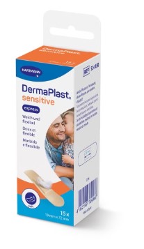 DermaPlast® Sens Express Strips 19x72mm 15 pièces