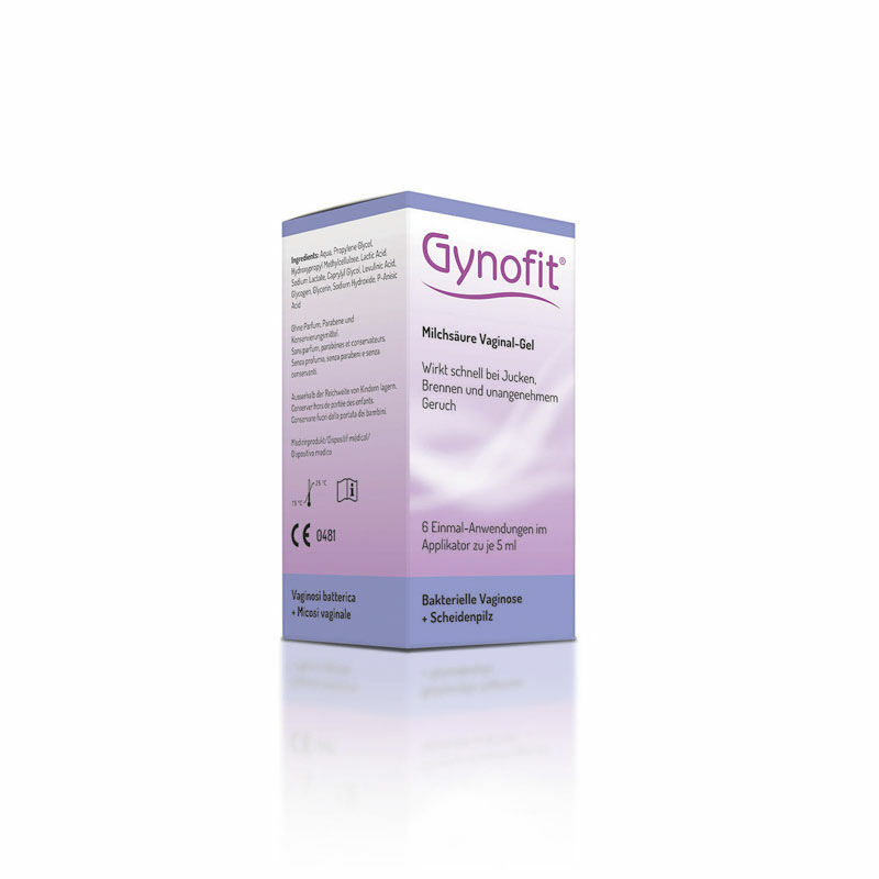Gel vaginal à l'acide lactique Gynofit 6 x 5ml 