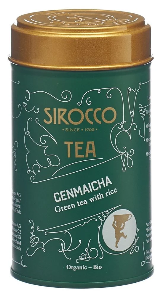 Sirocco Boîte à thé moyenne Genmaicha Ds 120g Sirocco Boîte à thé moyenne Genmaicha Ds 120g