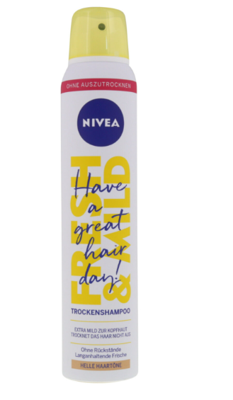 Shampooing sec NIVEA Fresh&Mild Cheveux clairs 200ml Shampooing sec NIVEA Fresh&Mild Cheveux clairs 200ml