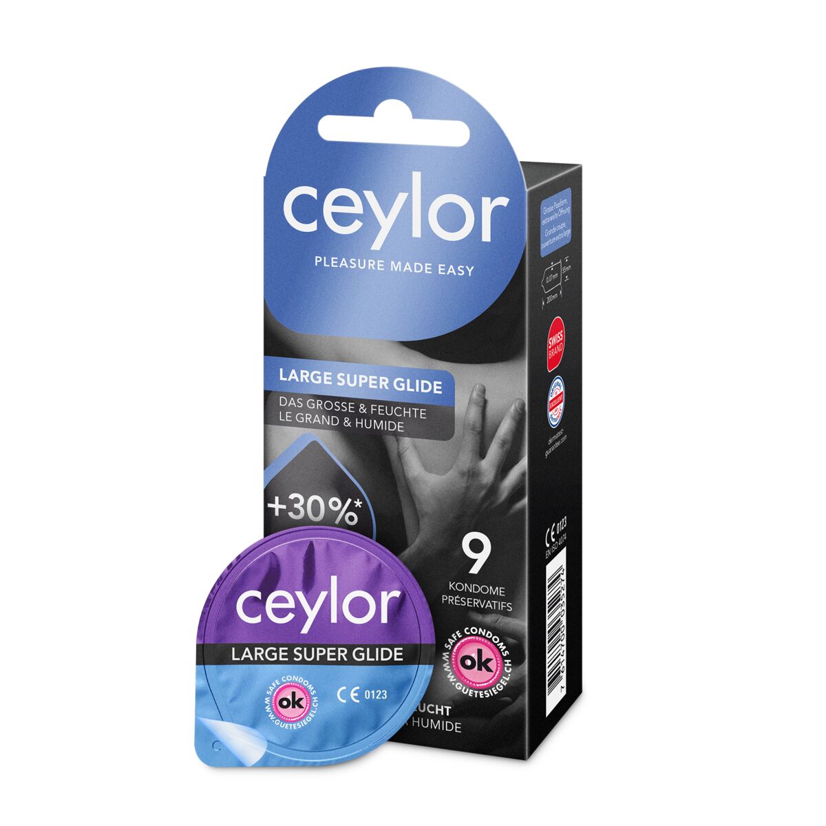 ceylor® Large Super Glide Préservatif 9 pièces ceylor® Large Super Glide Préservatif 9 pièces