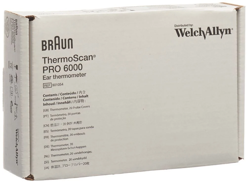Thermomètre auriculaire BRAUN ThermoScan PRO 6000 Welch Allyn