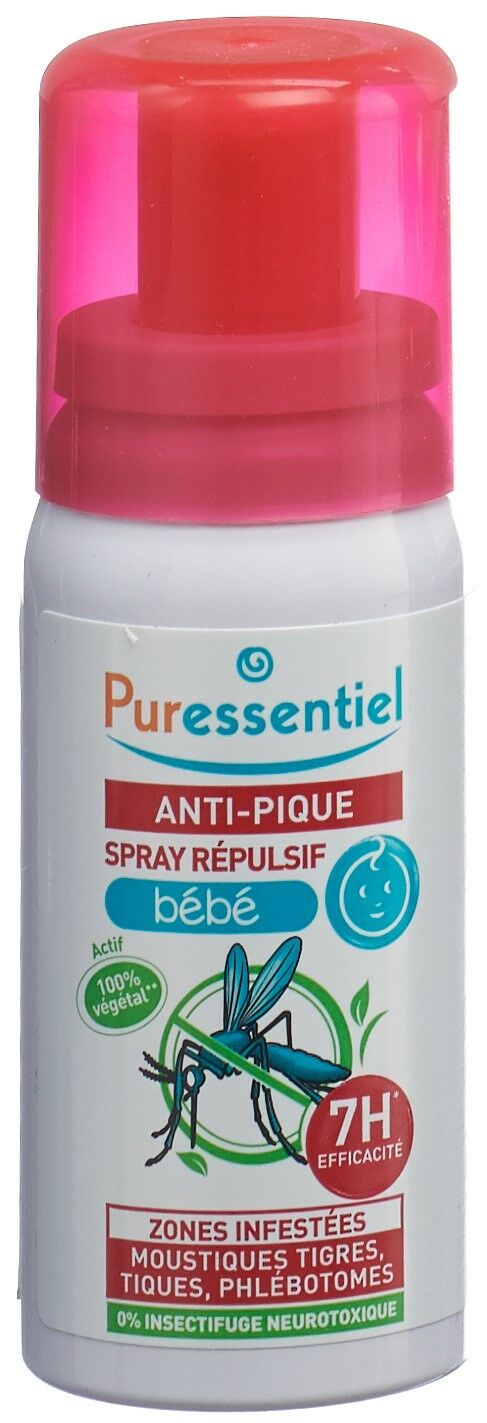 PURESSENTIEL Spray Anti-Piqûres Défense Bébé 60ml PURESSENTIEL Spray Anti-Piqûres Défense Bébé 60ml